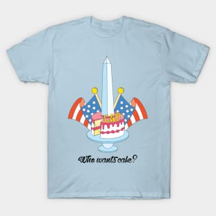 John Caparulo asks, "Who wants cake?" T-Shirt